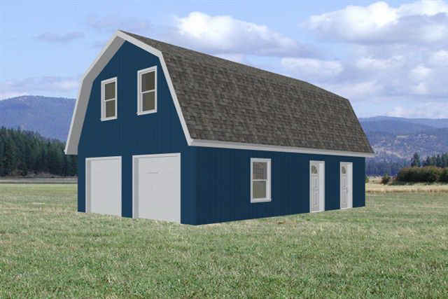 24 by 36 foot barn plans with loft