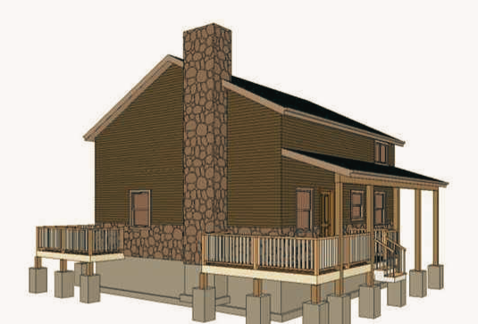 one and a half story cabin plans
